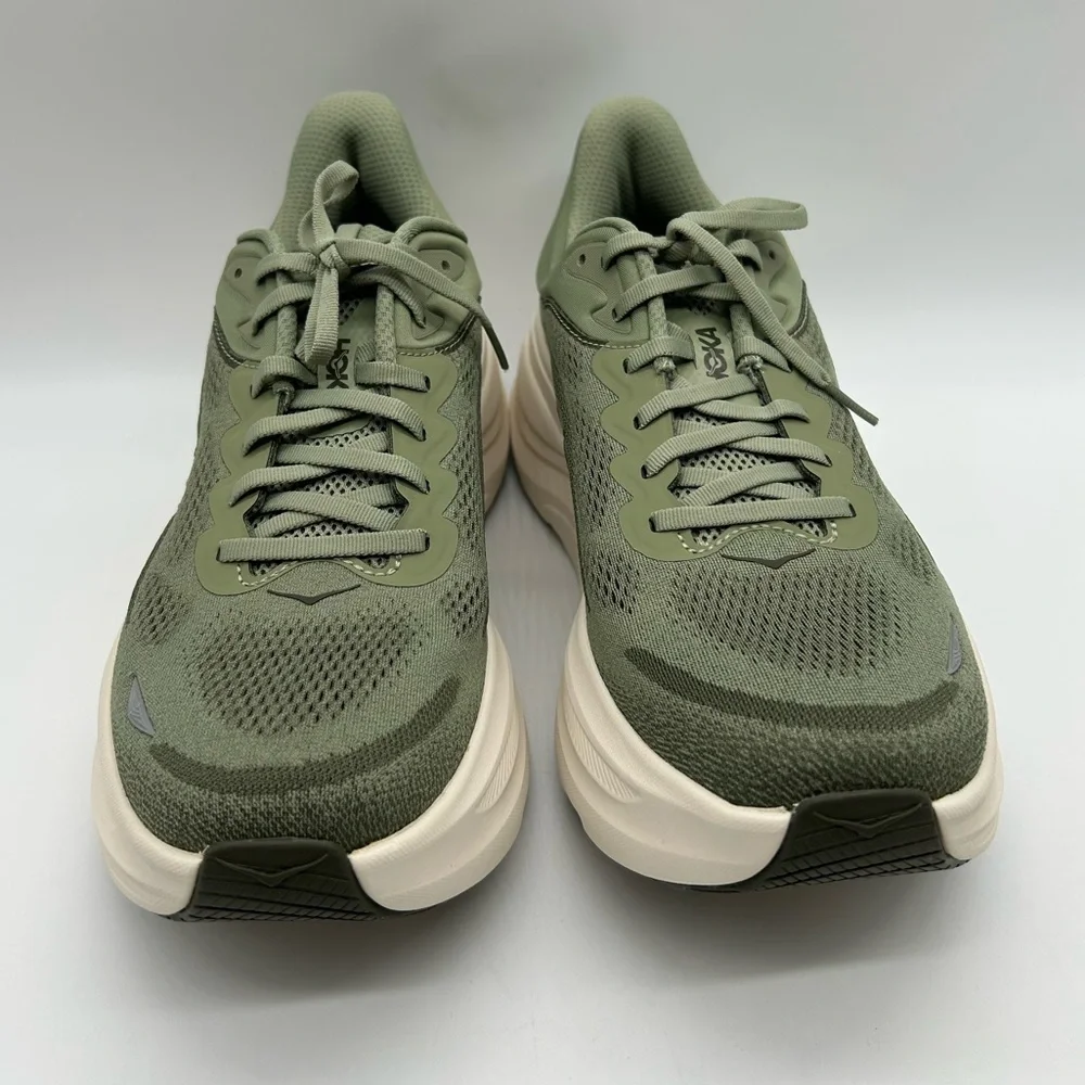 HOKA Bondi 9 Size 9.5D Wide Green Running Shoes New In Box - Picture 4 of 9